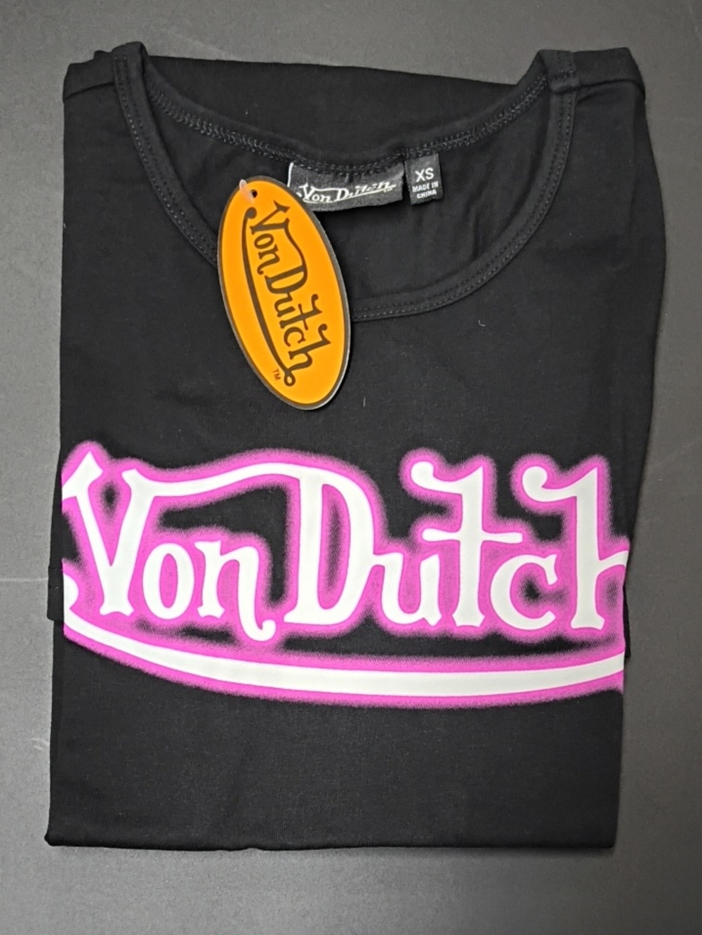 VON DUTCH Mini Shirt Dress Women's SIZE XS NWT - Picture 4 of 6